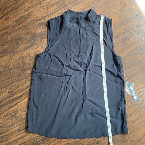 NWT ModCloth Perfectly Particular Black Sleeveless Blouse - Size Medium - Picture 8 of 12